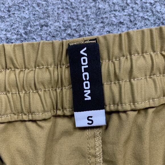 Volcom Shorts Mens S Small Latte Cotton Blend Frickin Modern Stretch Walking - Picture 4 of 14